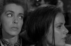 Image of Marsha Hunt and Diana Hyland in an episode of The Twilight Zone