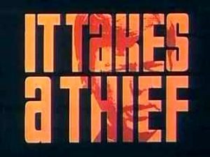 Logo for the It Takes a Thief action-adventure TV series (1968-1970)