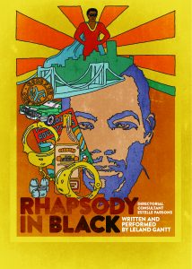 A poster announcing Rhapsody in Black